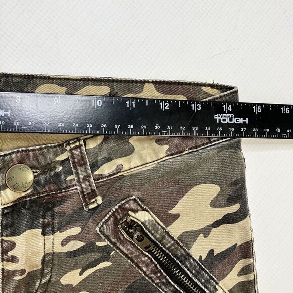Kut from the Kloth Size 4 Camo Moto Pants Women Mia Toothpick Ankle Skinny Jeans - Picture 11 of 12